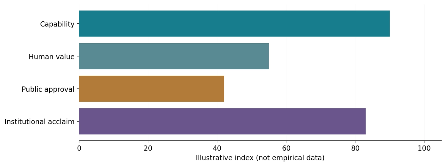 Chart comparing four performance factors
